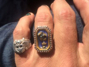 I think my mood ring is stuck - it only reads half purple/half gold now. Not sure what mood that is